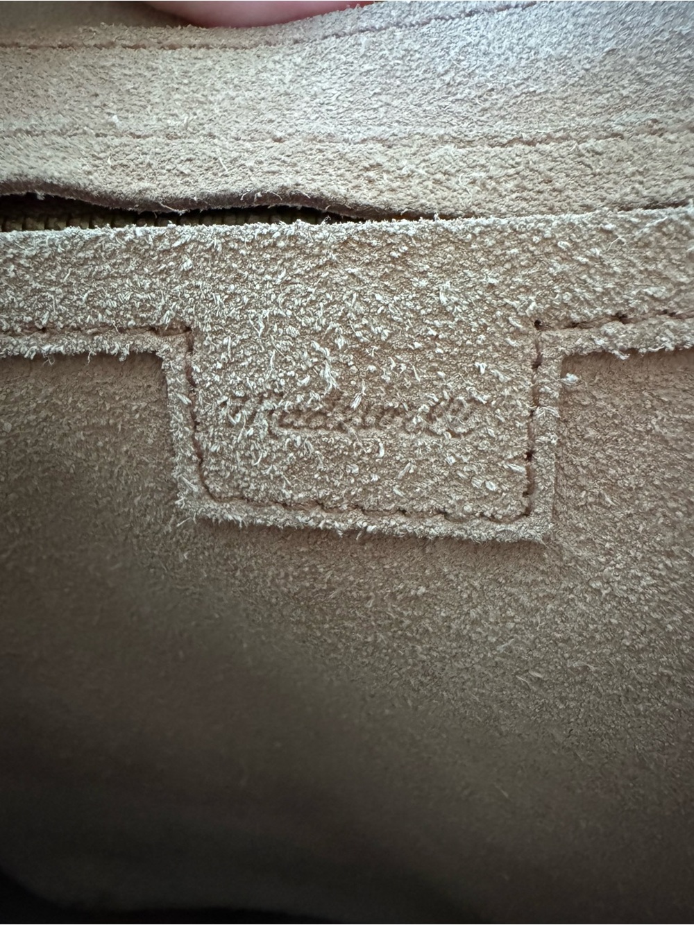 Madewell 100% Suede Leather Oversized Tote Bag Beige Tan - Picture 4 of 10